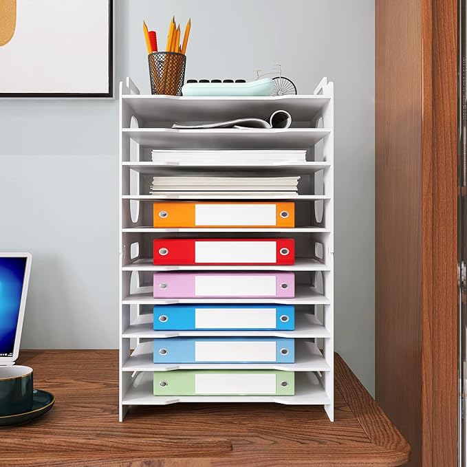 Natwind Office Paper Organizer for Desk Desktop Organizer File Holder Office - Image 2