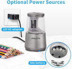 JARLINK Electric Pencil Sharpener, Heavy-Duty Helical Blade to Fast Sharpen - Image 5