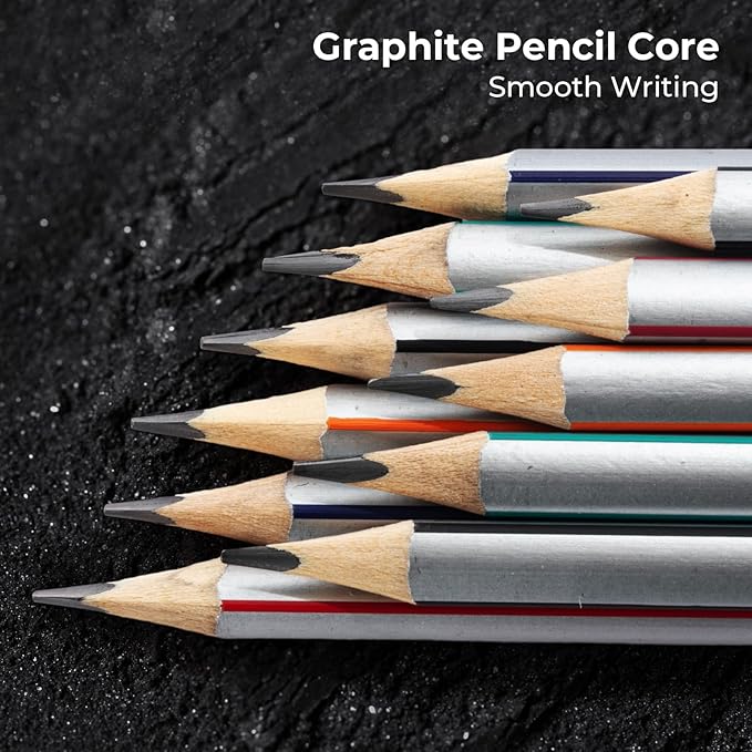 M&G Signal Series 24 Pack 2B Triangular Wood-Cased Pencils, Pre-Sharpened - Image 5
