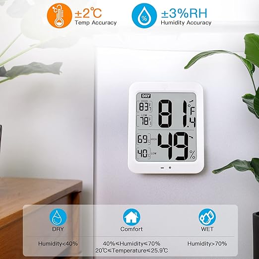 TXL Large Digital Hygrometer Indoor Thermometer - Image 3