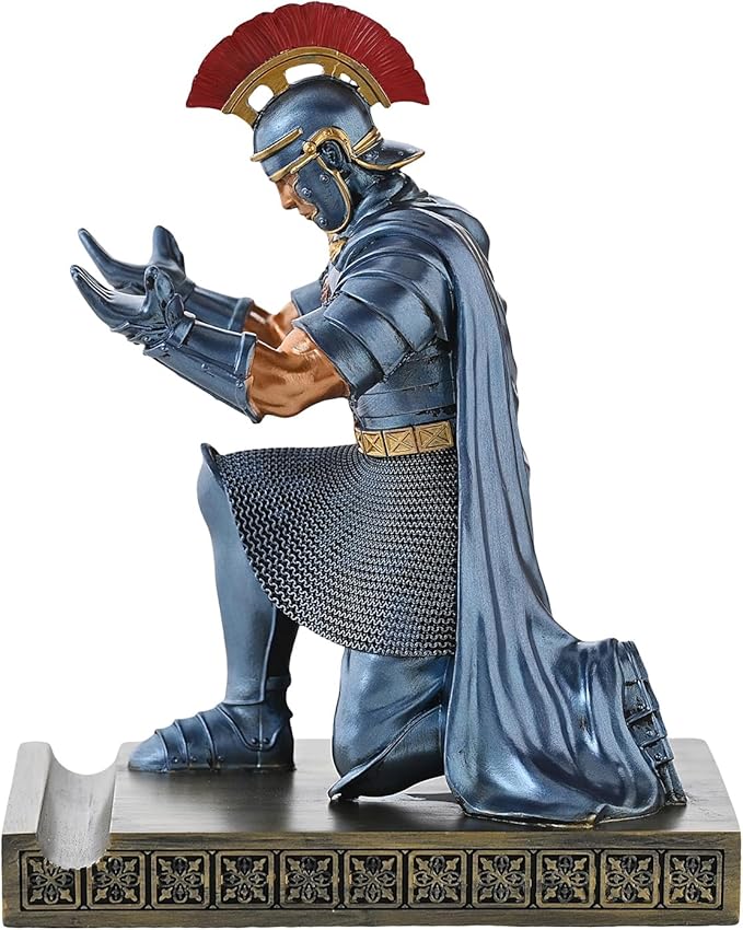 CYXStar Roman Praetorian Prefect Warrior Knight Pen Holder Desk Ornament Resin - Image 8