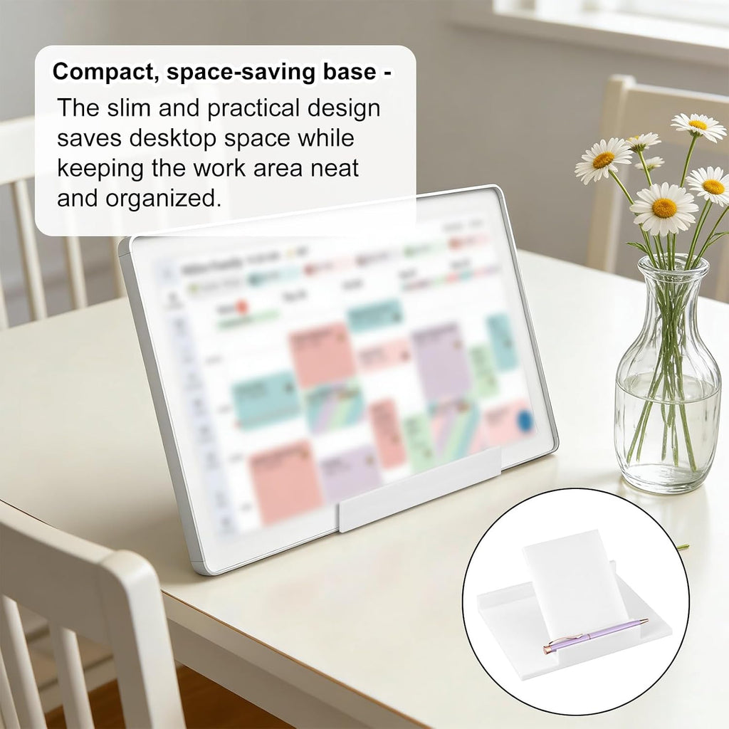 Desktop Stand for Calendar Max 27 Inch | Calendar 2 and 15 Inch (Gen 1) | Adjustable Desk Mount Holder with Pen Slot Stable Frame Base Tool-Free for Digital Display Accessory