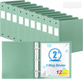 Henoyso 12 Pcs 3 Ring Binder 2 Inch Round Fits Letter Size 8.5'' x 11'' Paper by Henoyso
