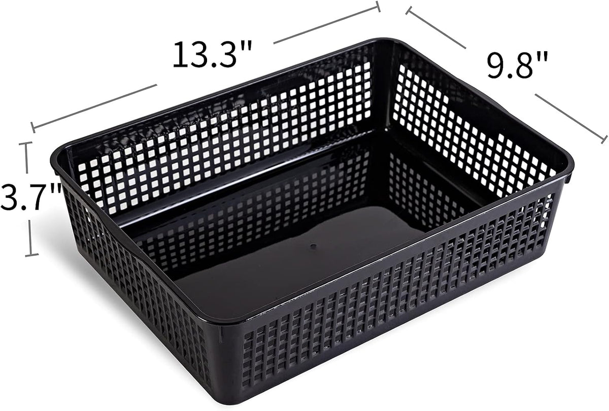 Eslite A4 Size Plastic Storage Basket,Desktop File Paper Letter Organizer Tra...