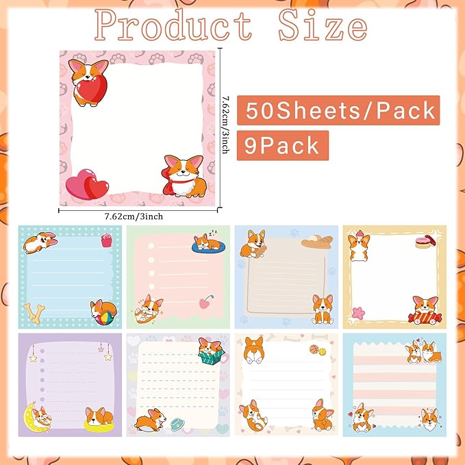 Lovarywow Corgi Sticky Notes Gifts - Image 2