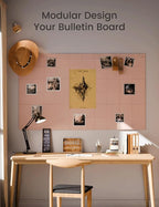 Fluxynara Large Felt Bulletin Board 48" x 36" Cork Board Alternative-12 Pack - Image 5