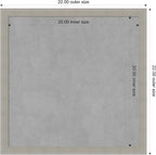 Amanti Art Grey Framed Magnetic Board 22x22 Medium Vision Board - Image 4