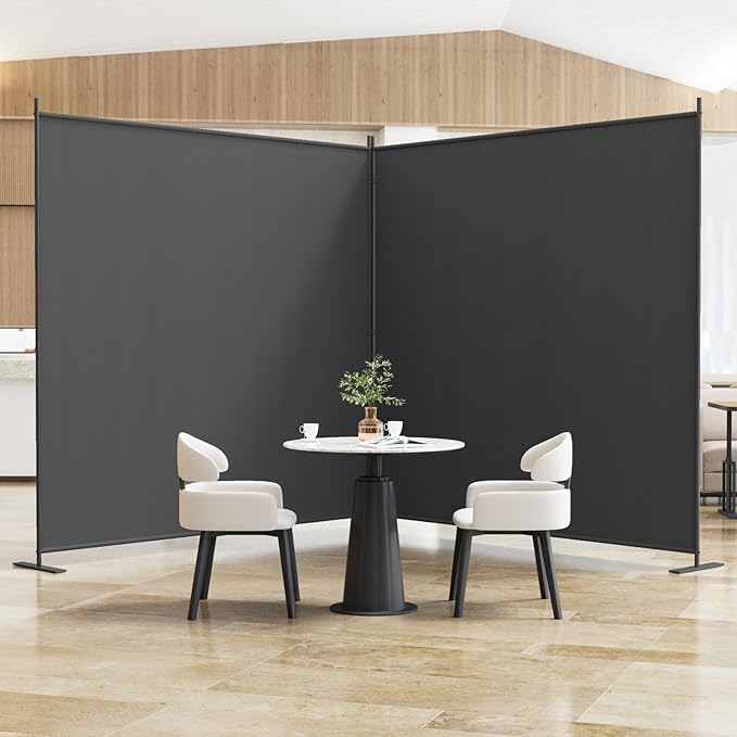 Helios&Hestia 2-Panel 6 ft Tall Indoor Folding Room Divider, Portable Privacy by HeliosHestia