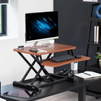 VIVO 26 inch Desk Converter, K Series, Height Adjustable Sit to Stand Riser - Image 2