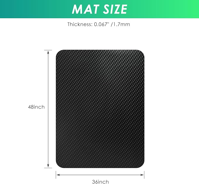 Vicwe Gaming Chair Mat for Hard Floor, Anti-Slip Hard Floor Protector Rolling - Image 8