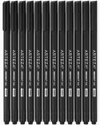ARTEZA Black Inkonic Fineliners Pens, 0.4 mm Fine Tip Markers, Water-Based Art - Image 8