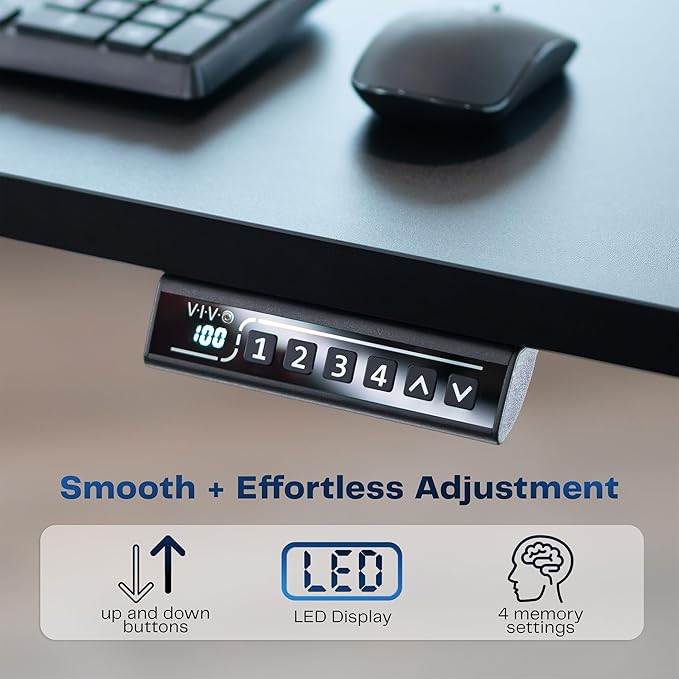 VIVO Electric 60 x 24 in Standing Desk, Memory Height Adjustment, 1B Series - Image 6