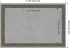 Amanti Art Grey Framed Magnetic Board 25x37 Large Vision Board - Image 2
