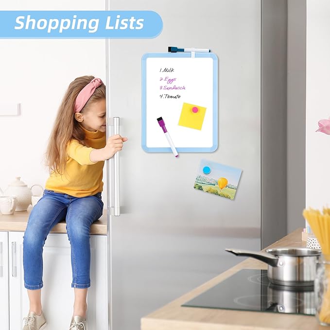 VUSIGN Small White Board Dry Erase, 8.5'' x 11'' Magnetic Dry Erase Board - Image 2
