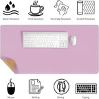 Bloss Purple Desk Mat, Leather Desk Pad, Desk Matt - Image 3