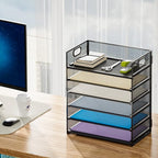Marbrasse 6 Tier Paper Organizer Letter Tray - Image 6