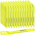 KIZZYEA Highlighters, 60 Pack Yellow Highlighters Bulk, Bright Color Chisel Tip by KIZZYEA