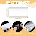 Jeyiour 100 Pcs Label Holders Adhesive Nameplate Pockets Storage Bin Labels - Image 2