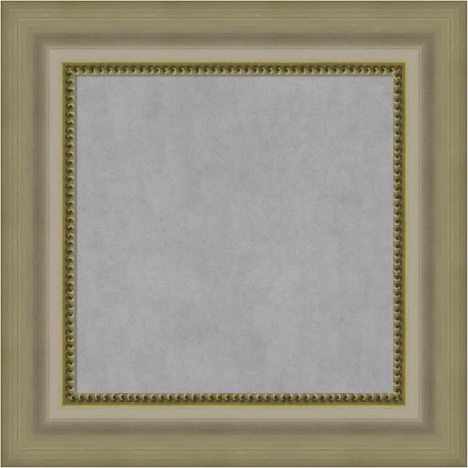 Amanti Art Silver Framed Magnetic Board 17x17 X-Small Vision Board by AmantiArt