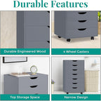 Naomi Home 7-Drawer Grey Dresser - Image 5