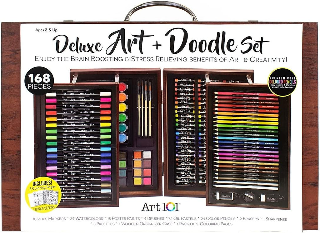 art 101 deluxe art and doodle art set, main product view