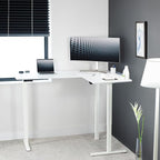 VIVO Electric Corner 63 x 47 inch L-Shaped Standing Desk, Memory Height - Image 2
