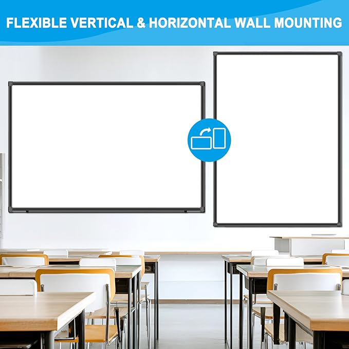 H-Qprobd 72"x48" White Board for Wall Large Magnetic Dry Erase Board - Image 4
