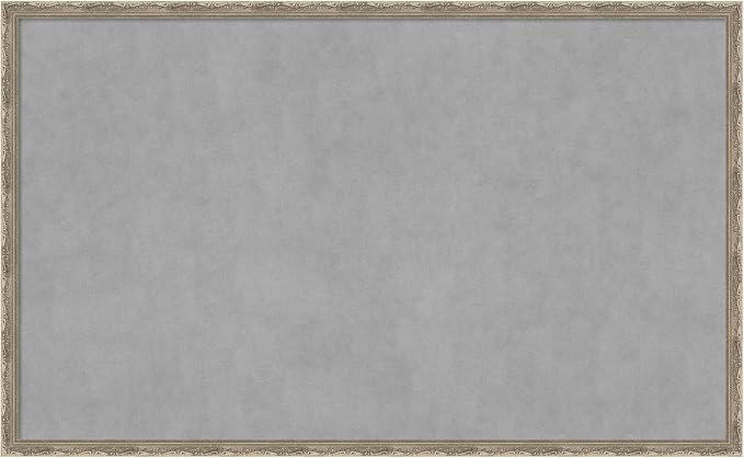 Amanti Art Silver Framed Magnetic Board 26x42 Large Vision Board by AmantiArt
