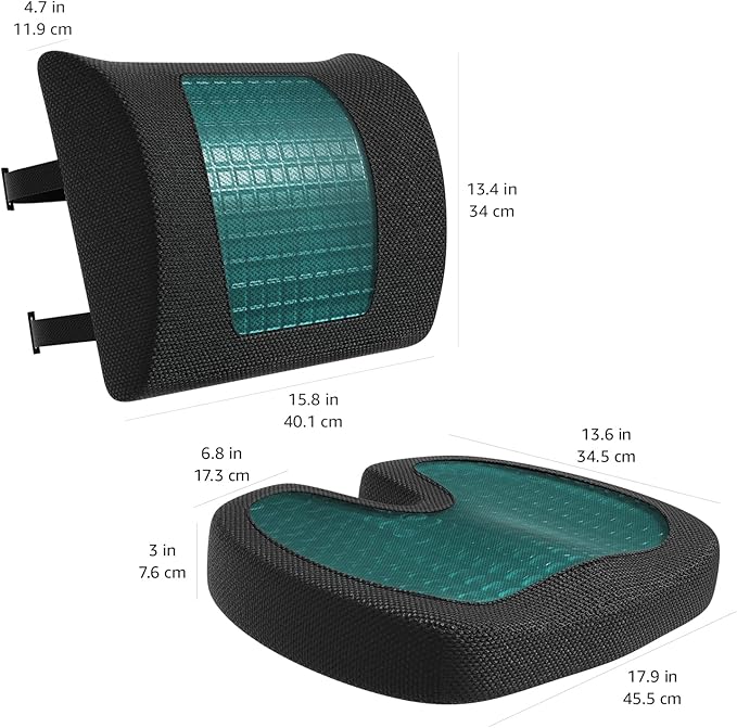 Amazon Basics Comfortable Seat Cushion & Lumbar Support - Image 4