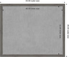 Amanti Art Grey Framed Magnetic Board 35x43 X-Large Vision Board - Image 4