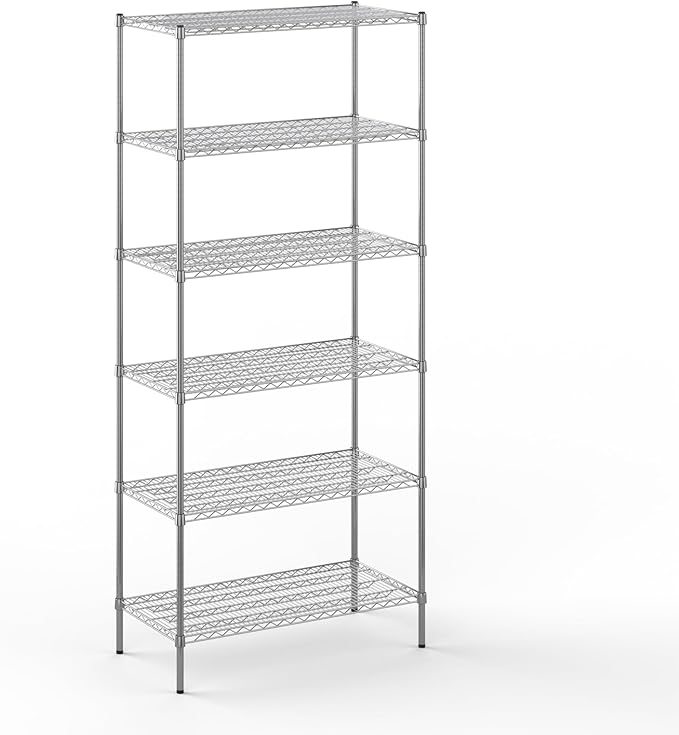 Regal Altair 21" Deep x 42" Wide x 96" Height Wire Shelving Kit | 6-Tier | NSF by Regal+Altair