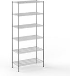 Regal Altair 21" Deep x 42" Wide x 96" Height Wire Shelving Kit | 6-Tier | NSF by Regal+Altair