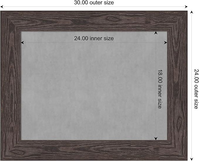Amanti Art Black Framed Magnetic Board 24x30 Medium Vision Board - Image 4