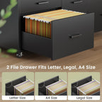 sedeta 6 drawers file cabinet with power strip, close-up detail