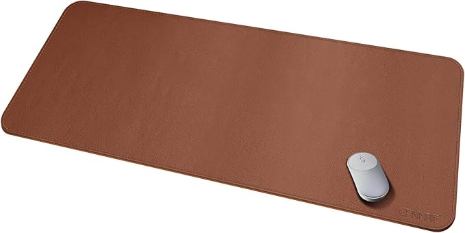 CENBBIE Leather Desk Mat Protector Super Large 51.18"x23.62" Desk Blotter Pad by CENNBIE