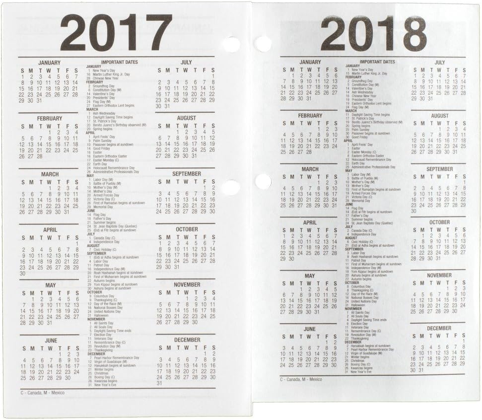 AT-A-GLANCE Daily Desk Calendar 2016 Refill, 12 Months, January – December, 3.5 x 6 Inch Page Size (E71750)