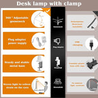AKRRYR Led Desk Lamp for Home Office, 24W Bright Eye-Caring Desk Light - Image 5