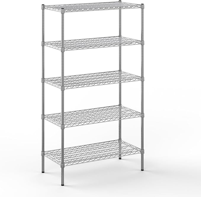 Regal Altair 18" Deep x 36" Wide x 64" Height Wire Shelving Kit | 5-Tier | NSF by Regal+Altair