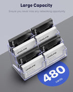 Uniclife 2 Pack Acrylic Business Card Holder - Image 4