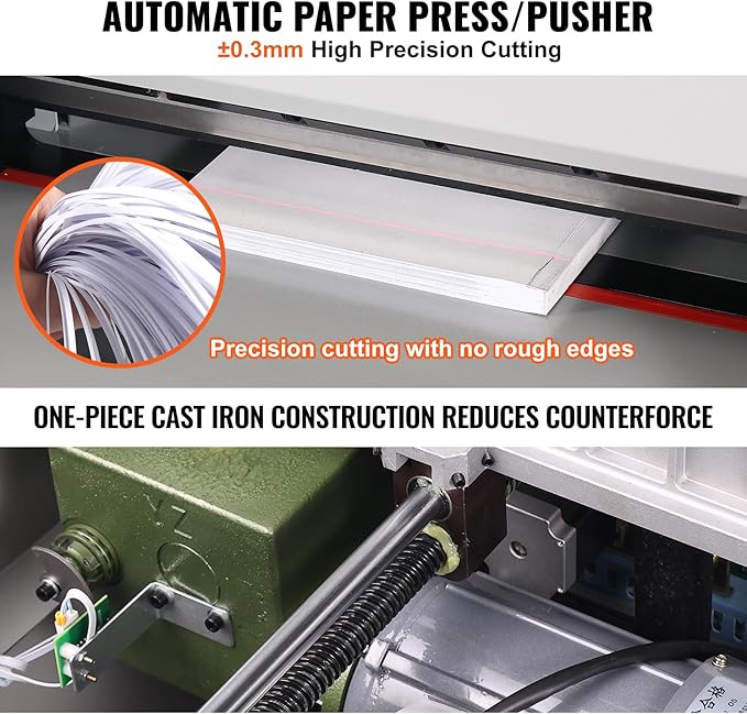 VEVOR Electric Hydraulic Paper Cutter, Heavy Duty Paper Cutter Machine - Image 4