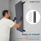 BUBOS 2 PCS Fabric Acoustic Panels, 47.2''x23.6'' Decorative Sound Dampening - Image 9