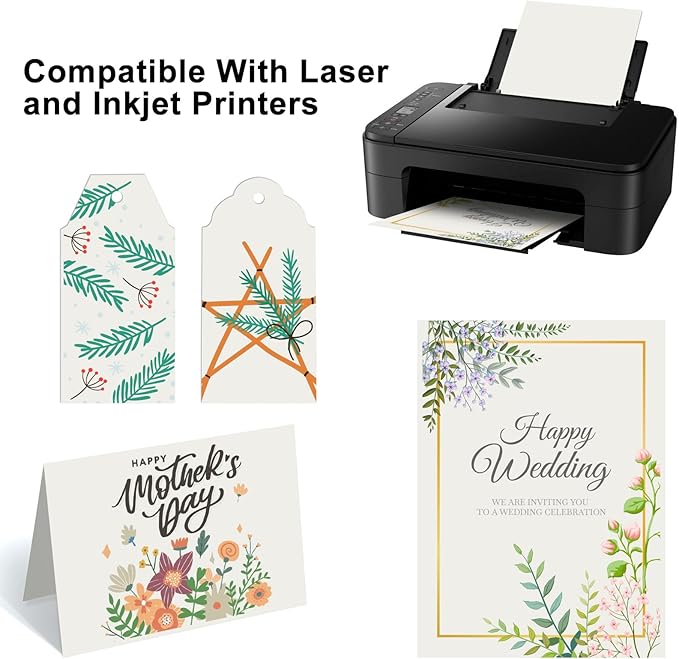 OcePor 50 Sheets Cream Cardstock Paper, Colored Printer Paper 8.5 x 11 - Image 5