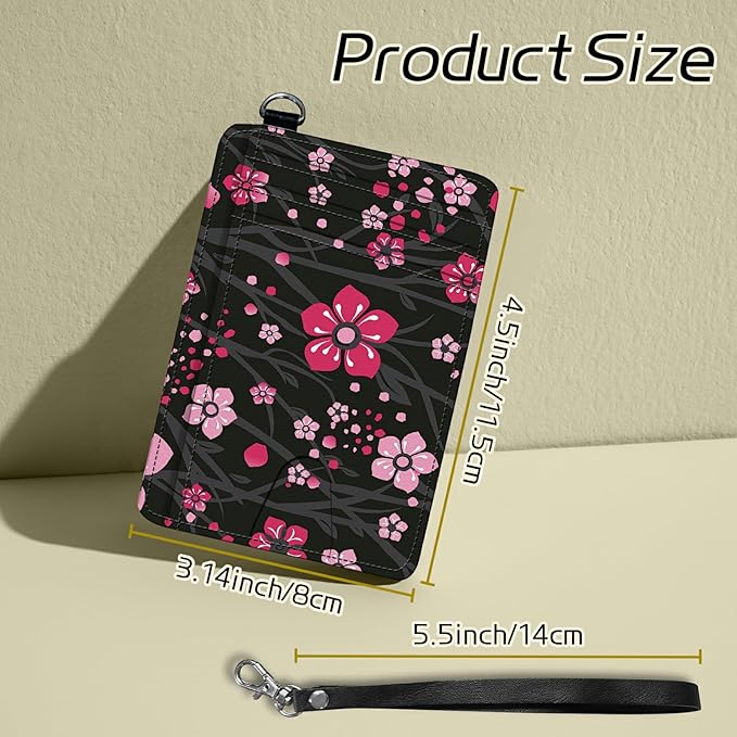 BWEGRHE Small Travel Wallets, RFID Blocking PU Leather Credit Card Holder - Image 2