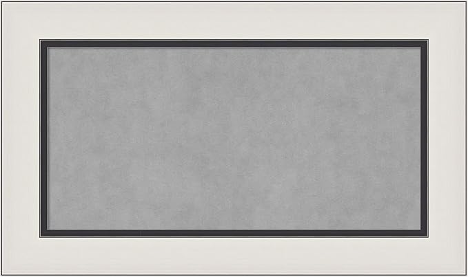 Amanti Art Silver Framed Magnetic Board 18x30 Small Vision Board by AmantiArt