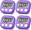 4 Pack Purple Digital Kitchen Timer Magnetic Digital Timer by Unknown