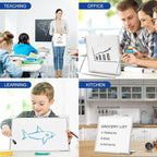 Small Magnetic Desktop White Board – 12 x 12 inches Mini Portable Dry Erase - Image 4