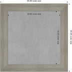 Amanti Art Grey Framed Magnetic Board 20x20 Small Vision Board - Image 2