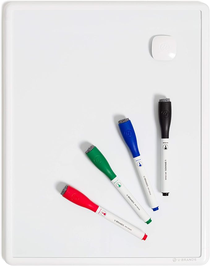 U Brands Contempo Magnetic Small Whiteboard, Mini White Board by UBrands