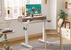 Claiks Standing Desk with Drawers, Adjustable Stand Up Electric Small Standing - Image 2