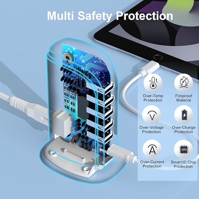 Charging Station for Multiple Devices Upoy, USB C Charger Block Fast Charging - Image 5
